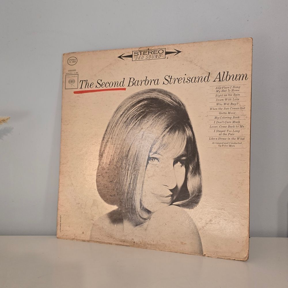 Barbra Streisand Vintag The Second Barbra Streisand Album CBS Stereo LP, 1963